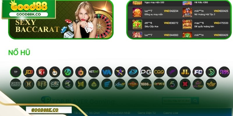 Quy trình nạp tiền Good88 được triển khai theo từng bước rõ ràng