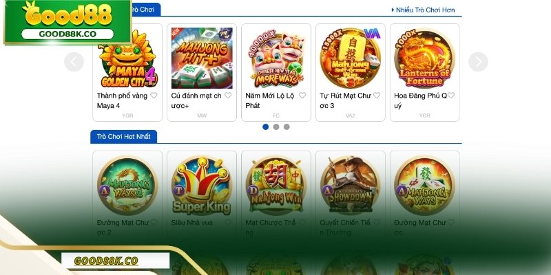 Nổ hũ Good88 mang lại trải nghiệm thân thiện và dễ tiếp cận